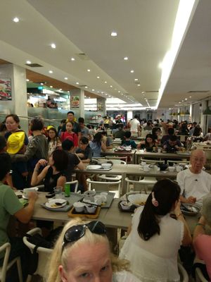 Busy at Truly Vegetarian in Central Singapore