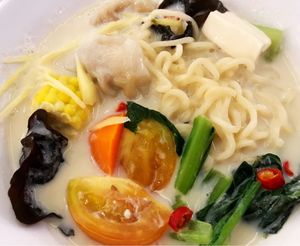 Soya Soup Dumpling Ramen  at Truly Vegetarian in Central Singapore