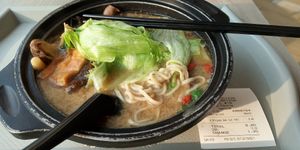 Shrooms bak kut teh ramen at Truly Vegetarian in Central Singapore