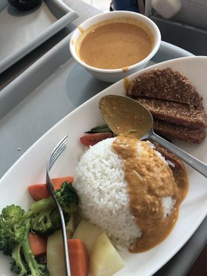 6. chickenless cutlet curry rice $7.80  at Truly Vegetarian in Central Singapore