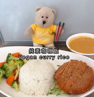 Curry rice  at Truly Vegetarian in Central Singapore