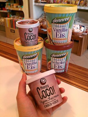 Vegan ice cream at Bio Prodajalna Norma in Celje