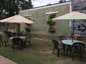 Outside seating  at Local Vibe Cafe in Petersburg