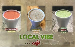New smoothies! Ask for Coconut or Almond milk! at Local Vibe Cafe in Petersburg