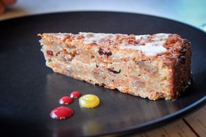 carrot cake at Green Cuisine in Minsk