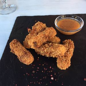 breaded tofu at Green Cuisine in Minsk