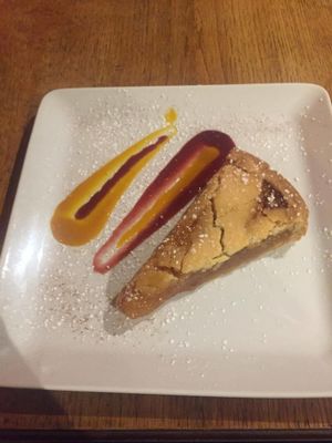 Vegan Treacle Tart
*usually served with vegan ice cream but I opted for just the tart.  at The Horse and Jockey in Lichfield