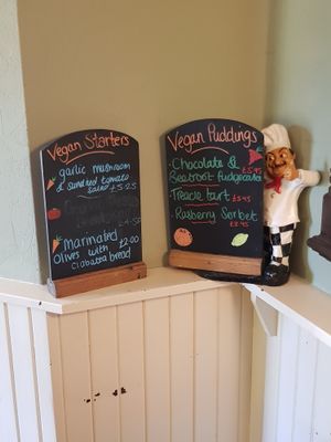 Starters and puddings at The Horse and Jockey in Lichfield