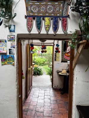  at Sacred Sushi and Curry Sunday in Pisac