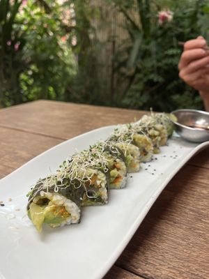   at Sacred Sushi and Curry Sunday in Pisac