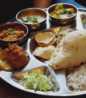 Vegan thali at Annakut, Edinburgh at Annakut in Edinburgh