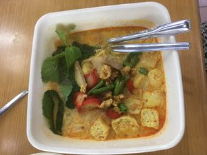 Curried noodles. at Friend of Vegetarian Food Stall - Asia Cafe in Penang