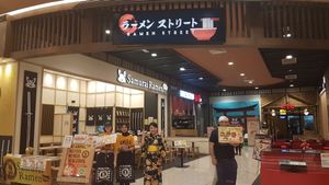 Main view of Japanese Street

*Japanese lady with the costume and a twist sign is the Store Manager, Pure Japanese* at Samurai Ramen - Tebrau City in Johor Bahru