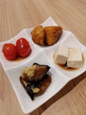 Side dishes at Samurai Ramen - Tebrau City in Johor Bahru