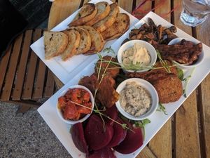 vegan share plate at The Garden Plate in Lismore