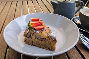 GF Pear Pecan yumminess at The Garden Plate in Lismore