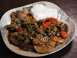 Veg adobo  at Ven'z Kitchen in Moalboal