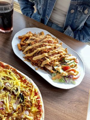 Vöner kebab with sweet potato fries  at Ali Baba in Turku