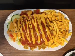 Vegan Vöner with fries at Ali Baba in Turku