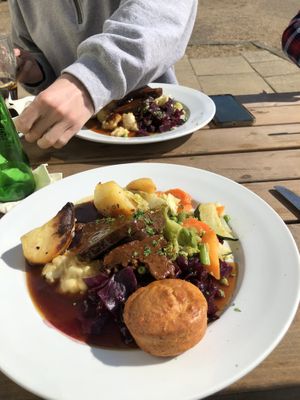 My first yorkshire pudding in over a year! at The Chester Arms in Chicheley