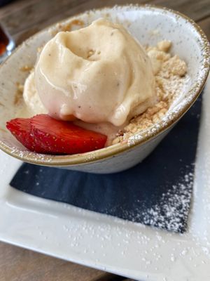 Vegan Crumble of the Day at The Chester Arms in Chicheley