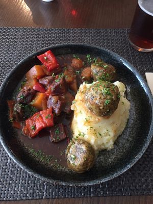 Seitan stew at The Chester Arms in Chicheley