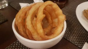 Onion rings at The Chester Arms in Chicheley