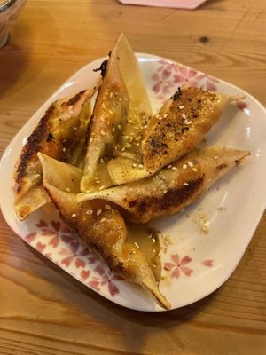 Vegan gyoza  at Ramen Momo in Reykjavik