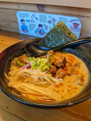 Vegan tantanmen at Ramen Momo in Reykjavik