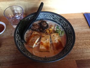 vegan ramen at Ramen Momo in Reykjavik