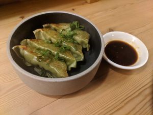 Vegan Gyoza at Ramen Momo in Reykjavik