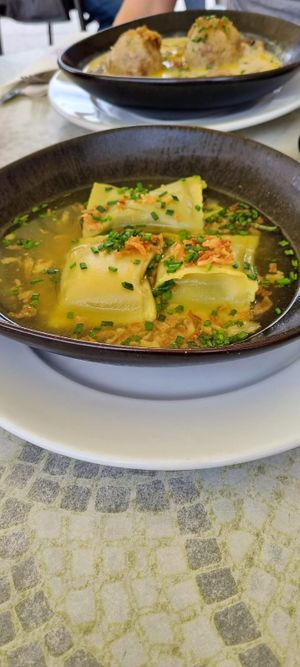 Vegetable Maultaschen   at Cafe Pause in Freudenstadt