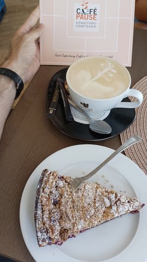 Very good cake. at Cafe Pause in Freudenstadt