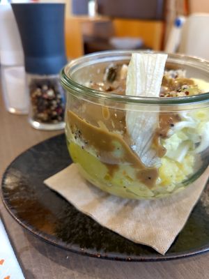 Salatbeilage zu den Maultaschen at Cafe Pause in Freudenstadt