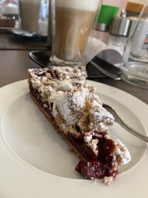 Kirschkuchen at Cafe Pause in Freudenstadt