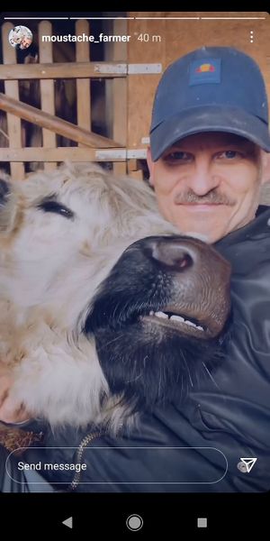 Joar Berge.. Moustache Farmer on fb, Instagram and tix tox  #Veganuary at Govinda's - North City in Dublin