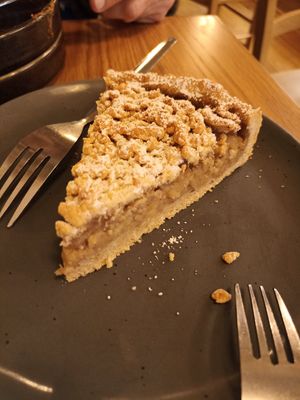 Vegan apple pie 3,50€ at Govinda's - North City in Dublin