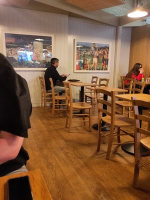 Note the scenes from life of Sri Krishna! at Govinda's - North City in Dublin