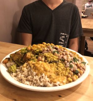 Large vegan plate for €15.. very large  at Govinda's - North City in Dublin
