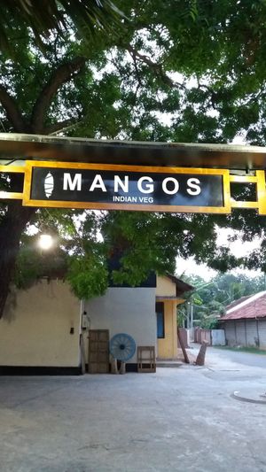 Entrance to Mangos Indian Veg Restaurant at Mangos Indian Veg Restaurant in Jaffna