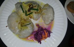 Czech Potato Dumplings at Red Chateau in Niagara Falls