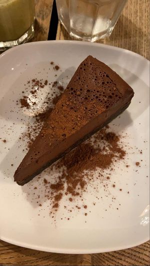 Chocolate cake at Moagem in Aljezur