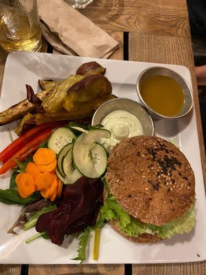 Burger combo at Moagem in Aljezur