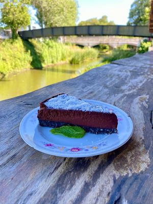 Bolo Negro (Vegan) at Moagem in Aljezur