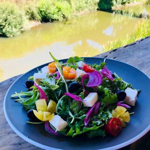 Salada Grega / Greek Salad (Vegetarian) at Moagem in Aljezur