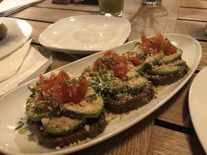 Avocado.Red toast!!! AMAZING at Moagem in Aljezur