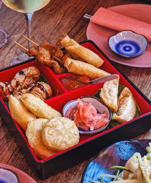 Deep fried platter at Liutaio Music Cafe & Shop in Cambridge