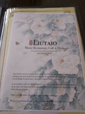 Menu at Liutaio Music Cafe & Shop in Cambridge