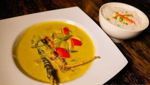 green curry !! yummy at Indigo Bar Restaurant in Cusco