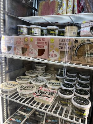 Lots of vegan products  at All Vegan in Barcelona